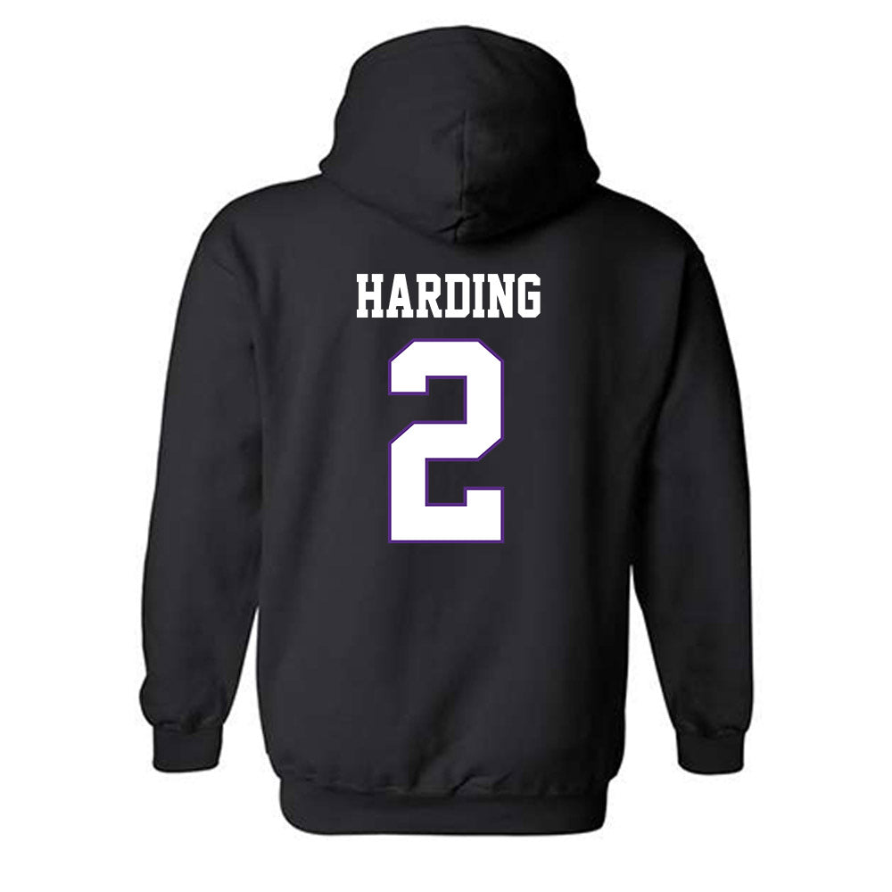 TCU - NCAA Men's Basketball : Brock Harding - Classic Fashion Shersey Hooded Sweatshirt-1