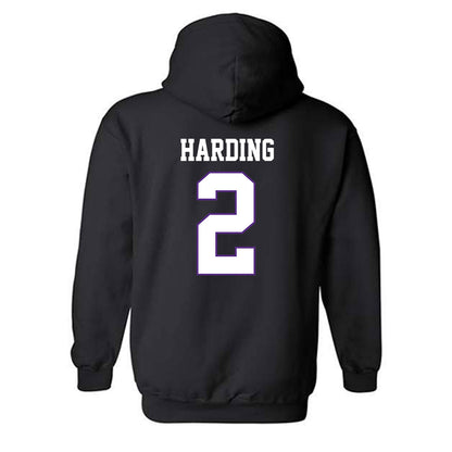 TCU - NCAA Men's Basketball : Brock Harding - Classic Fashion Shersey Hooded Sweatshirt-1