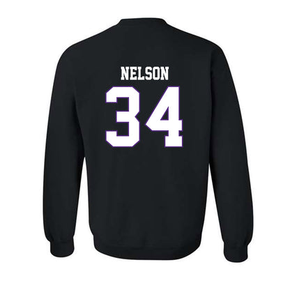 TCU - NCAA Baseball : Cade Nelson - Classic Fashion Shersey Crewneck Sweatshirt-1