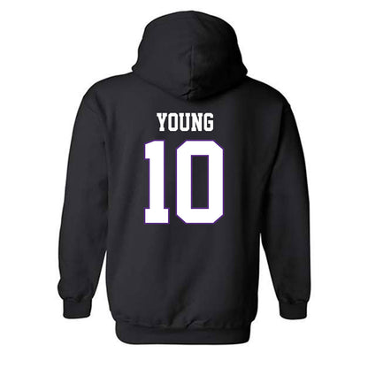 TCU - NCAA Women's Volleyball : Kinsley Young - Classic Fashion Shersey Hooded Sweatshirt-1