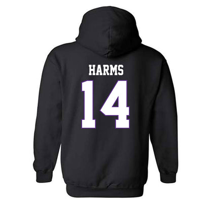 TCU - NCAA Women's Soccer : Hannah Harms - Classic Fashion Shersey Hooded Sweatshirt-1