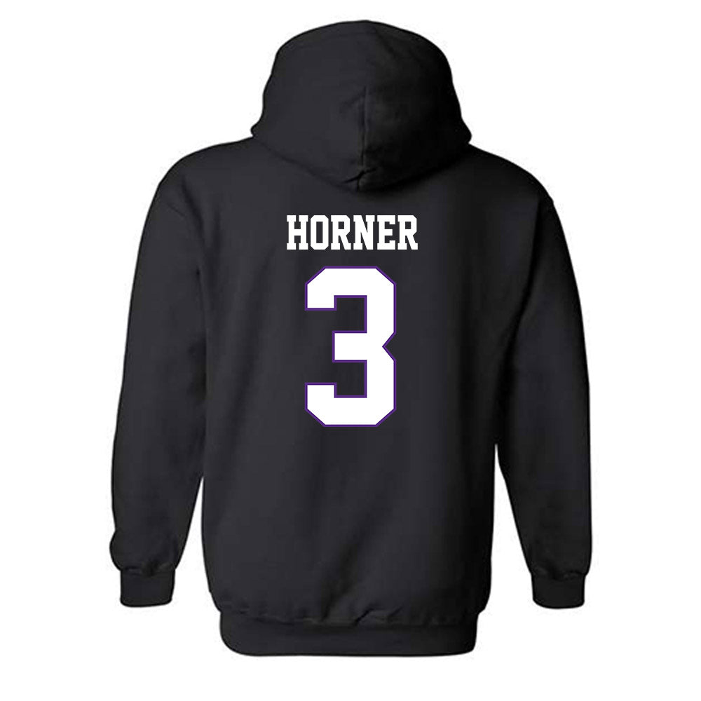 TCU - NCAA Women's Volleyball : Addy Horner - Classic Fashion Shersey Hooded Sweatshirt-1