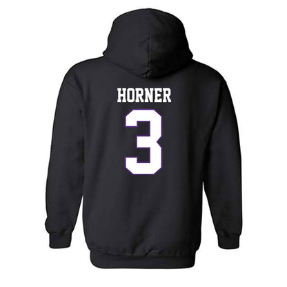 TCU - NCAA Women's Volleyball : Addy Horner - Classic Fashion Shersey Hooded Sweatshirt-1
