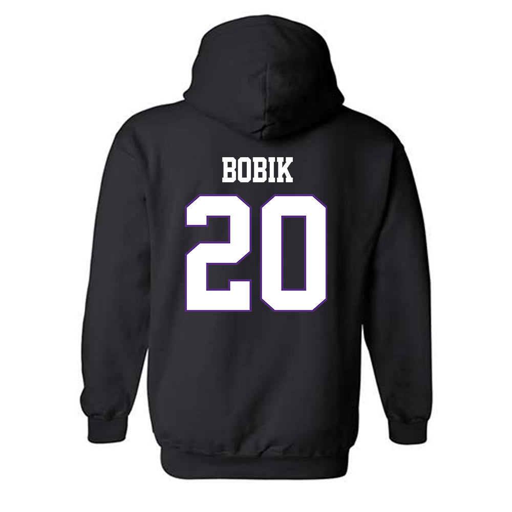 TCU - NCAA Women's Volleyball : Blaykli Bobik - Classic Fashion Shersey Hooded Sweatshirt-1