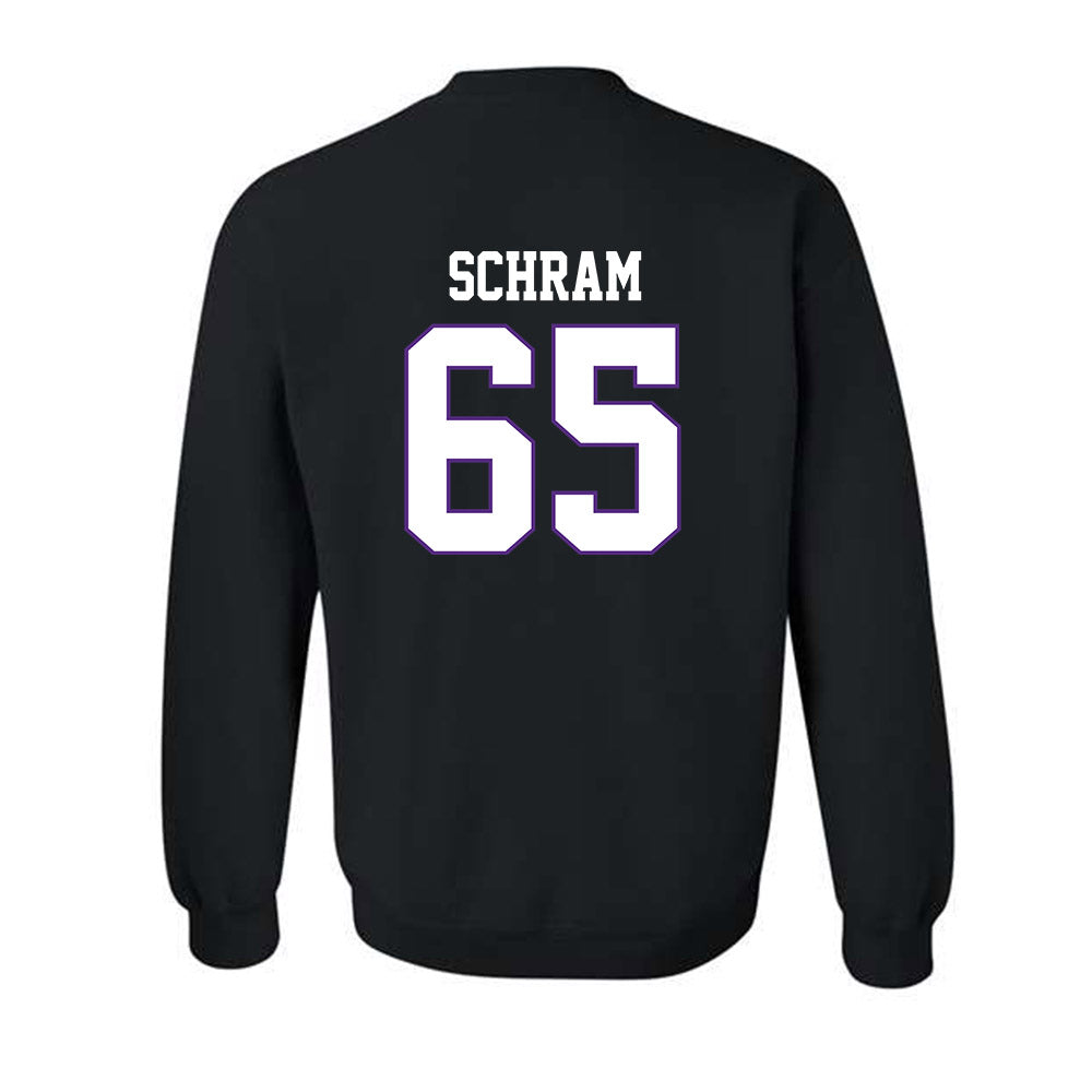 TCU - NCAA Football : Logan Schram - Classic Fashion Shersey Crewneck Sweatshirt-1