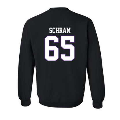 TCU - NCAA Football : Logan Schram - Classic Fashion Shersey Crewneck Sweatshirt-1