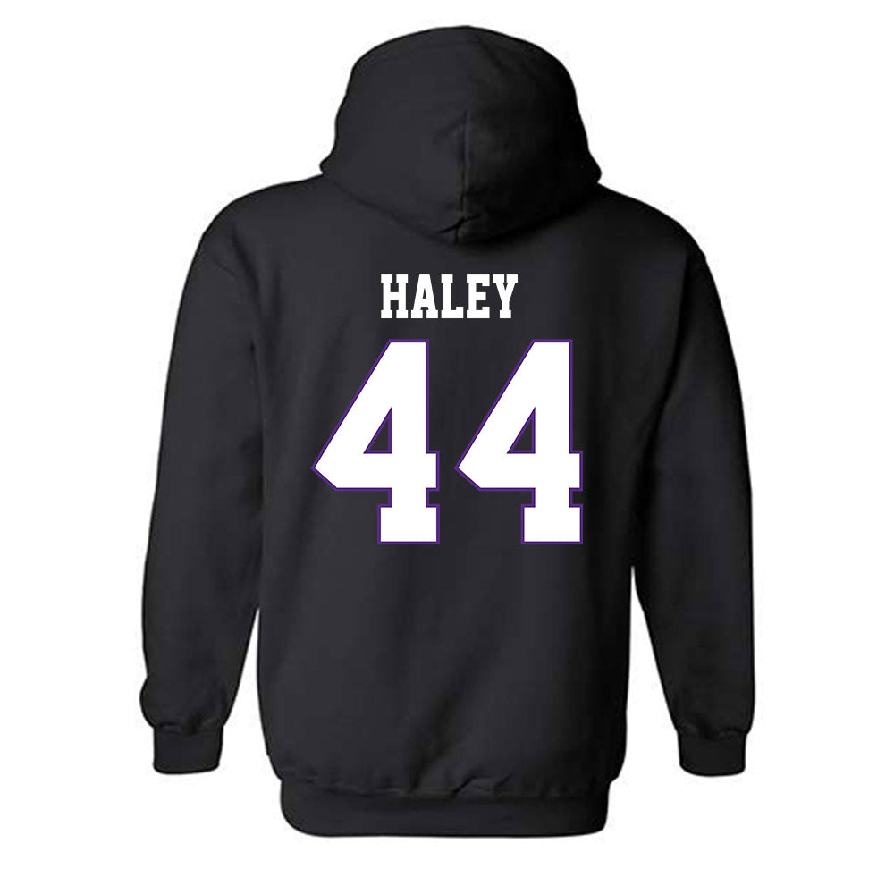 TCU - NCAA Football : Sam Haley - Classic Fashion Shersey Hooded Sweatshirt-1