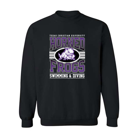 TCU - NCAA Men's Swimming & Diving : Alec Purdy - Classic Fashion Shersey Crewneck Sweatshirt-0