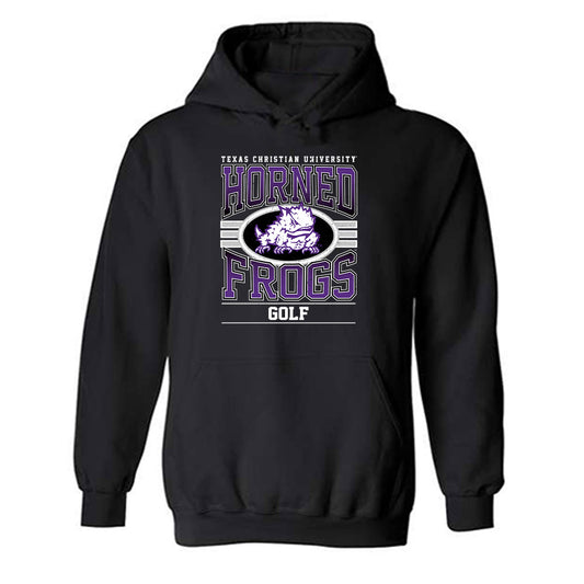 TCU - NCAA Men's Golf : Austin Hofferkamp - Classic Fashion Shersey Hooded Sweatshirt-0
