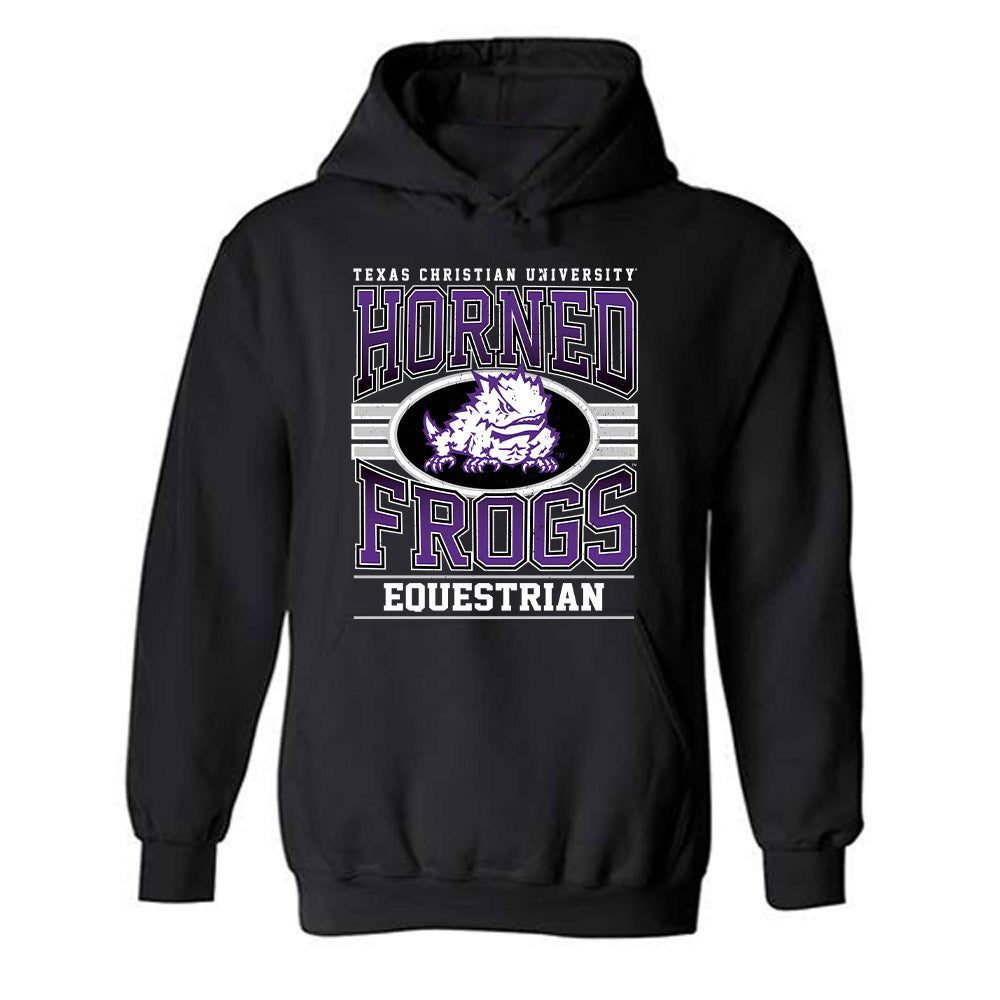 TCU - NCAA Equestrian : Calla Thomas - Classic Fashion Shersey Hooded Sweatshirt-0