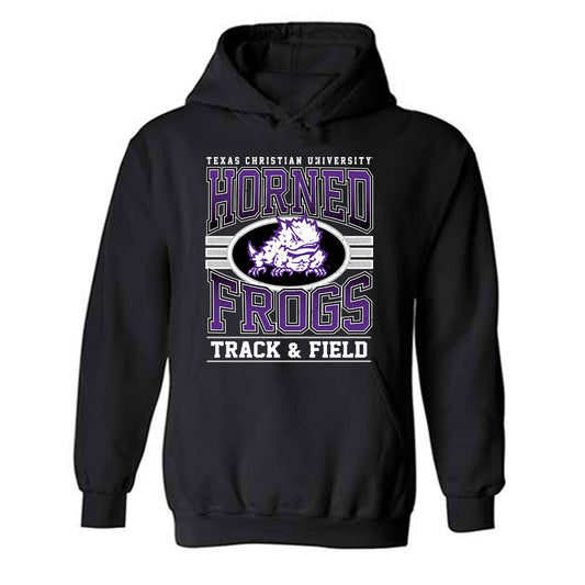 TCU - NCAA Men's Track & Field : Drew Oliver - Classic Fashion Shersey Hooded Sweatshirt-0