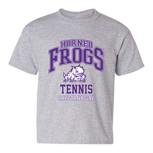 TCU - NCAA Women's Tennis : Cayetana Gay - Classic Fashion Shersey Youth T-Shirt-0