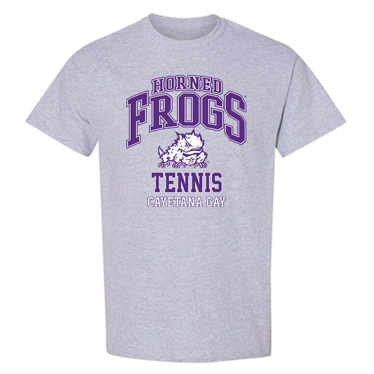 TCU - NCAA Women's Tennis : Cayetana Gay - Classic Fashion Shersey T-Shirt-0