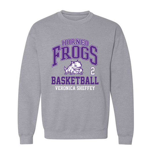 TCU - NCAA Women's Basketball : Veronica Sheffey - Classic Fashion Shersey Crewneck Sweatshirt-0