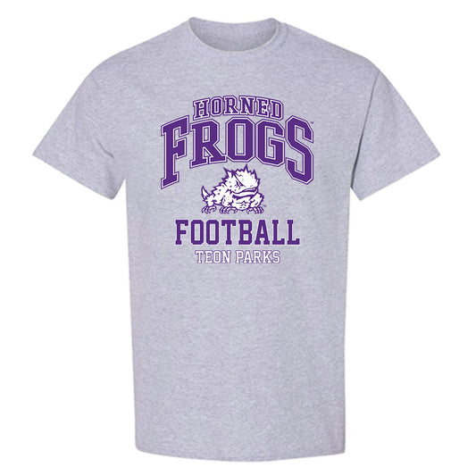 TCU - NCAA Football : Teon Parks - Classic Fashion Shersey T-Shirt-0