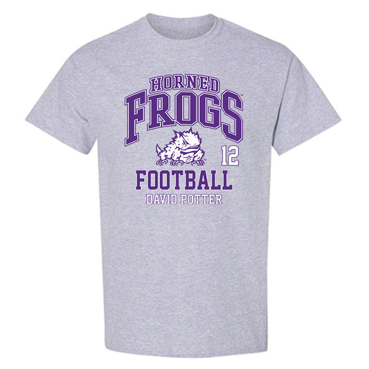 TCU - NCAA Football : David Potter - Classic Fashion Shersey T-Shirt-0