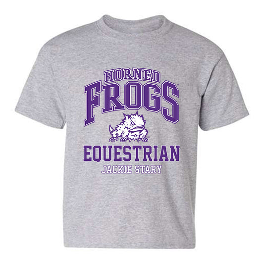 TCU - NCAA Equestrian : Jackie Stary - Classic Fashion Shersey Youth T-Shirt-0