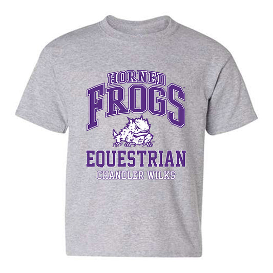 TCU - NCAA Equestrian : Chandler Wilks - Classic Fashion Shersey Youth T-Shirt-0