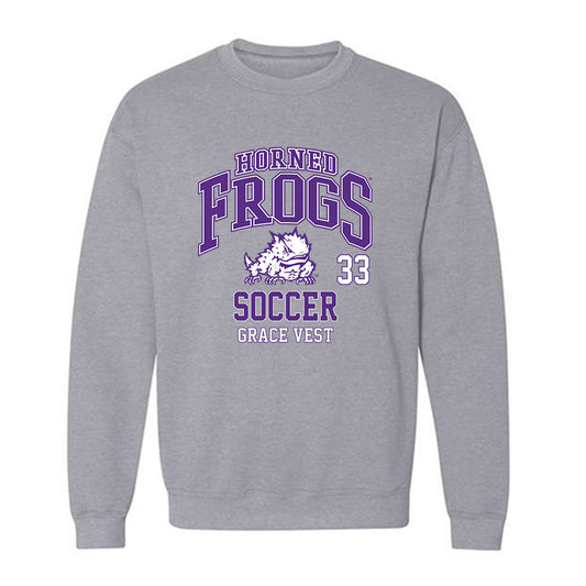 TCU - NCAA Women's Soccer : Grace Vest - Classic Fashion Shersey Crewneck Sweatshirt-0