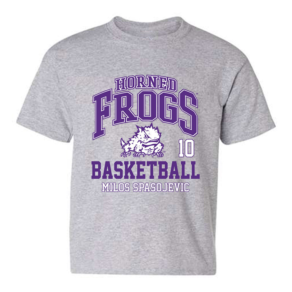 TCU - NCAA Men's Basketball : Milos Spasojevic - Classic Fashion Shersey Youth T-Shirt-0