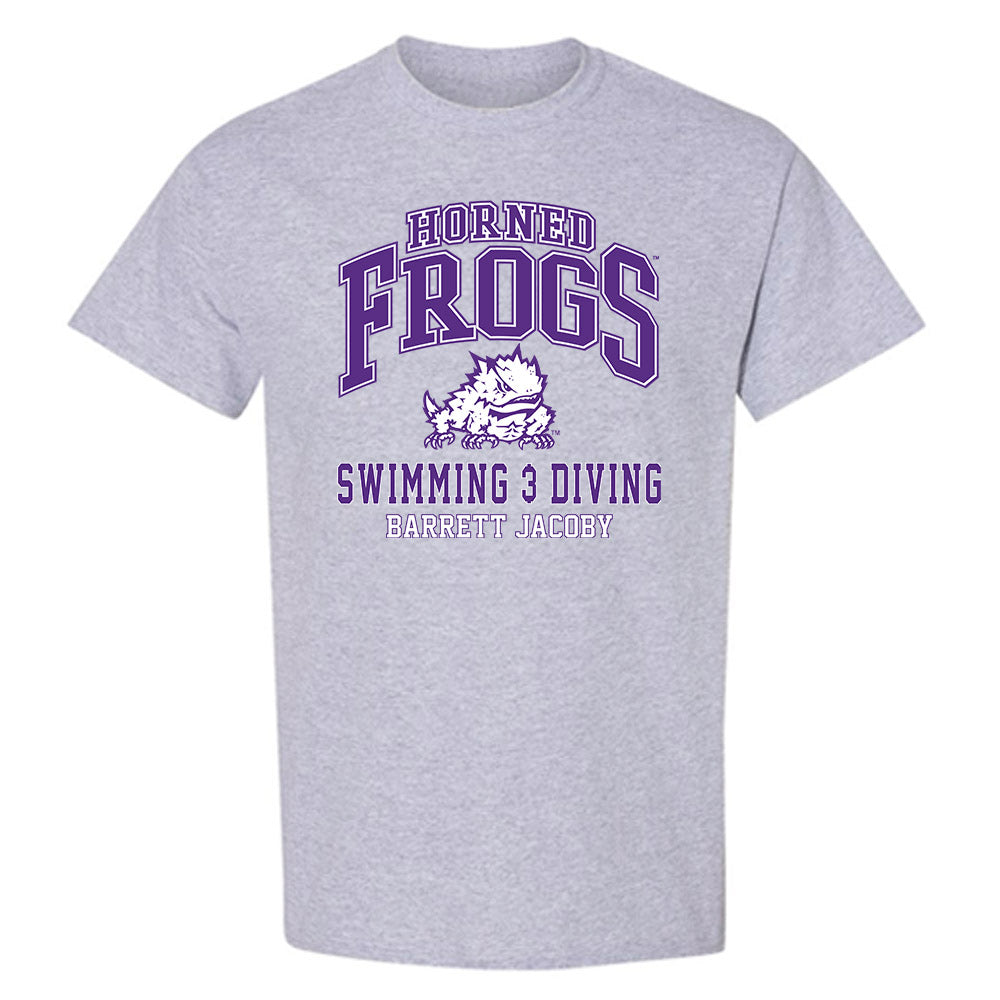 TCU - NCAA Men's Swimming & Diving : Barrett Jacoby - Classic Fashion Shersey T-Shirt-0