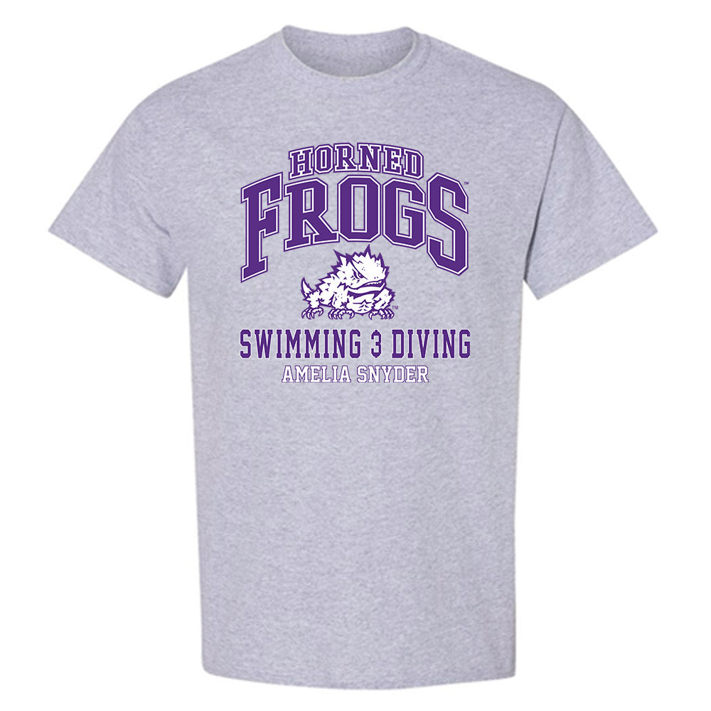 TCU - NCAA Women's Swimming & Diving : Amelia Snyder - Classic Fashion Shersey T-Shirt-0