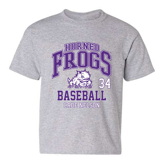 TCU - NCAA Baseball : Cade Nelson - Classic Fashion Shersey Youth T-Shirt-0