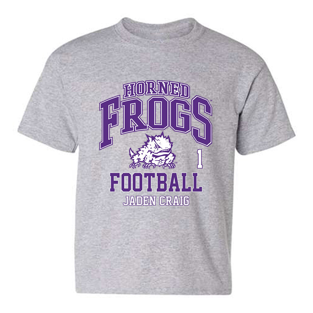 TCU - NCAA Football : Jaden Craig - Classic Fashion Shersey Youth T-Shirt-0