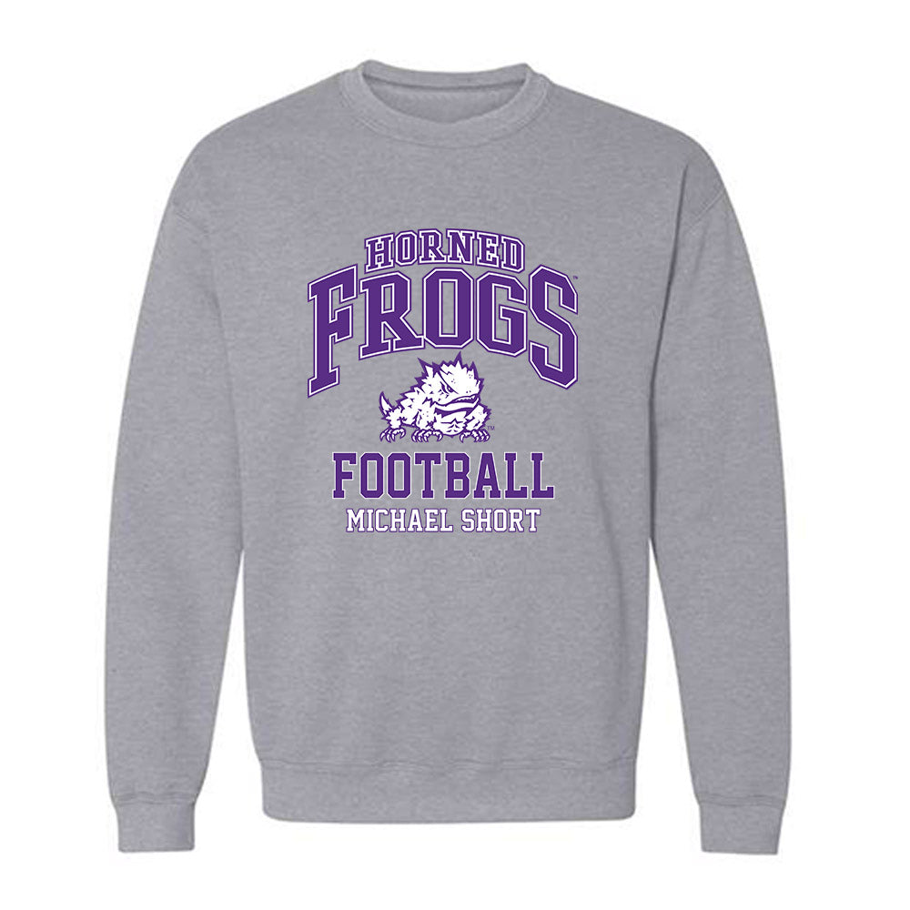 TCU - NCAA Football : Michael Short - Classic Fashion Shersey Crewneck Sweatshirt-0