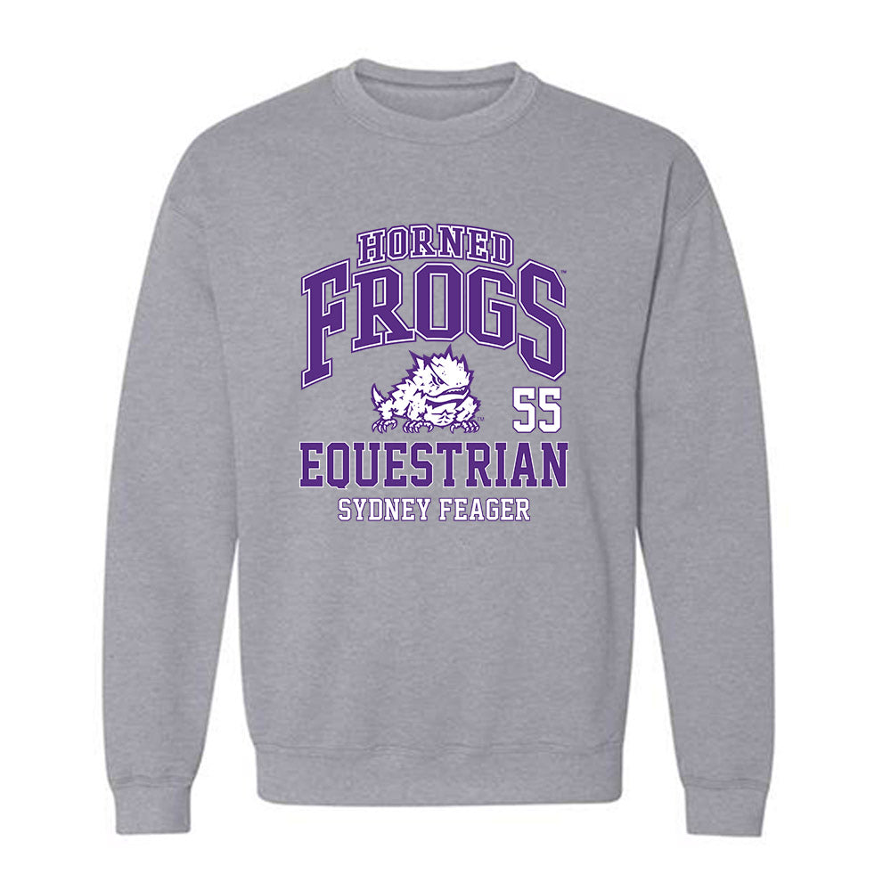 TCU - NCAA Equestrian : Sydney Feager - Classic Fashion Shersey Crewneck Sweatshirt