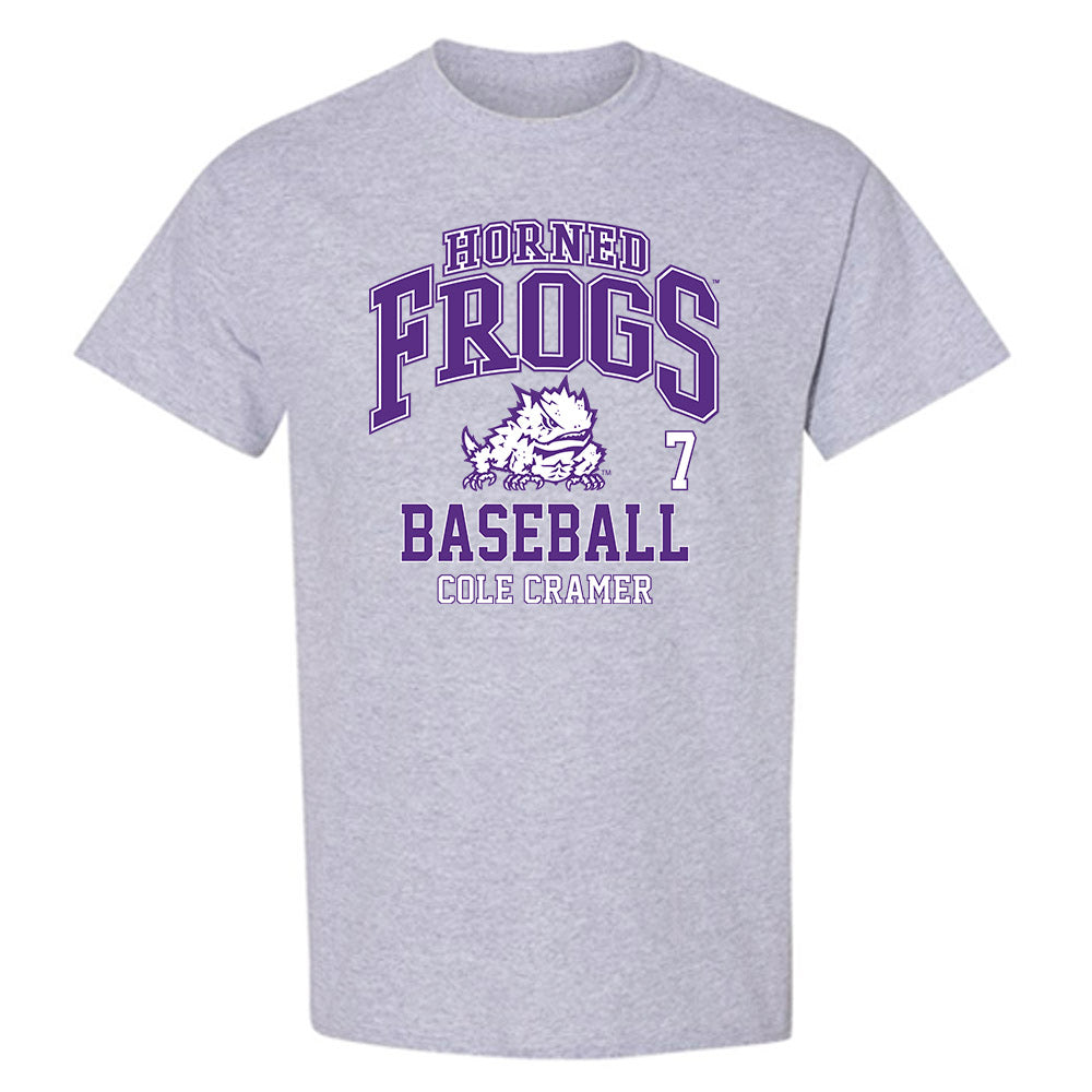 TCU - NCAA Baseball : Cole Cramer - Classic Fashion Shersey T-Shirt-0