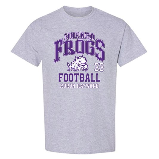 TCU - NCAA Football : Koron Hayward - Classic Fashion Shersey T-Shirt-0