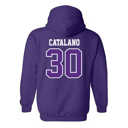 TCU - NCAA Baseball : Michael Catalano - Classic Fashion Shersey Hooded Sweatshirt-1