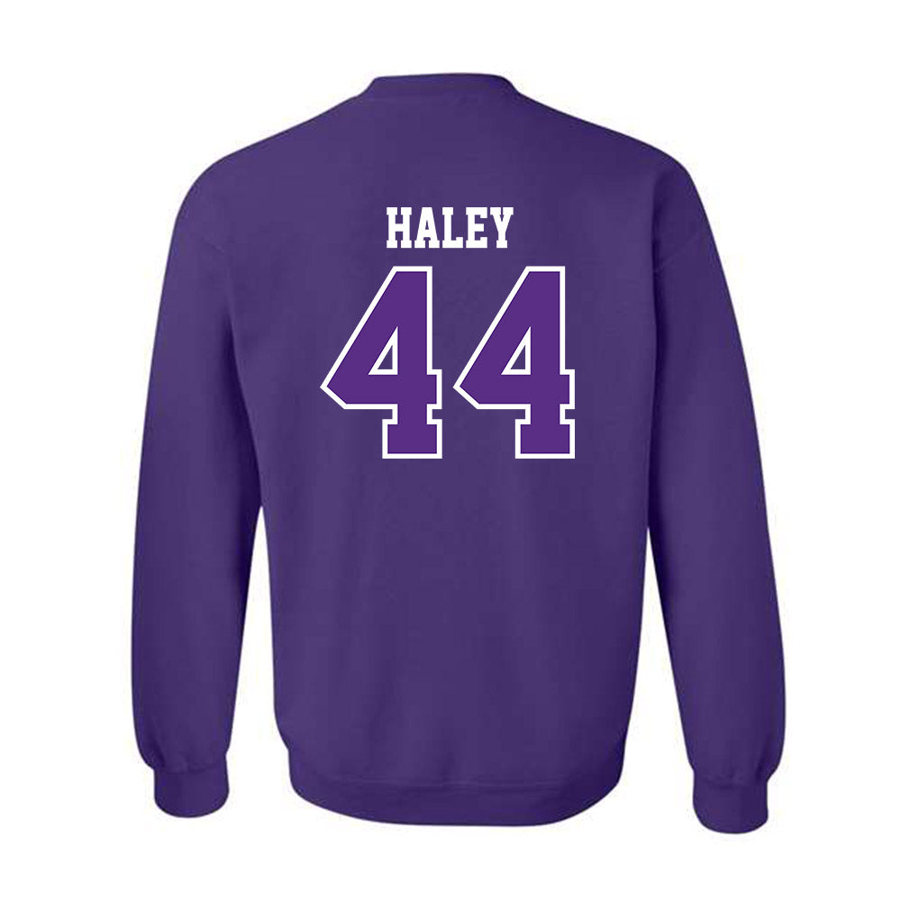 TCU - NCAA Football : Sam Haley - Classic Fashion Shersey Crewneck Sweatshirt-1