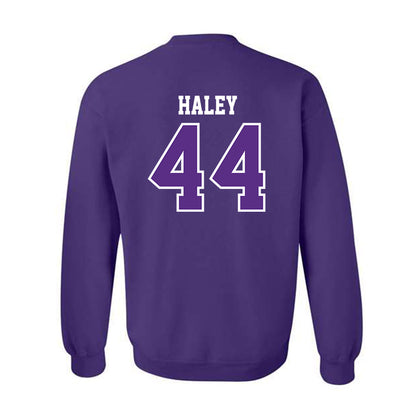 TCU - NCAA Football : Sam Haley - Classic Fashion Shersey Crewneck Sweatshirt-1