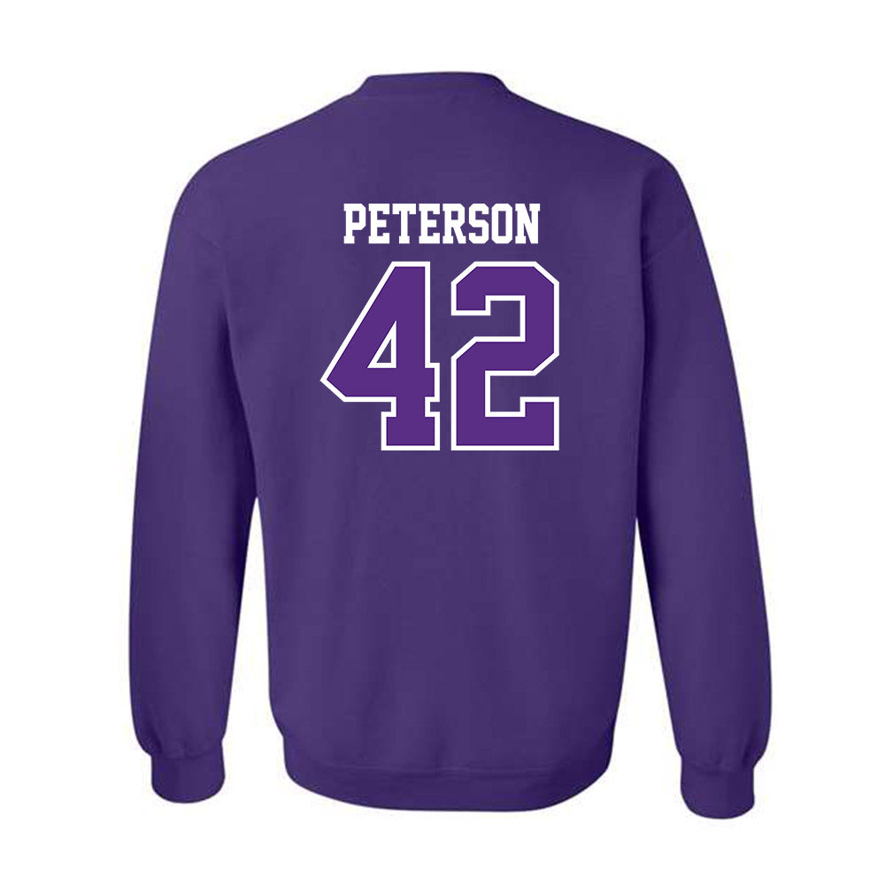 TCU - NCAA Football : Sebastian Peterson - Classic Fashion Shersey Crewneck Sweatshirt-1
