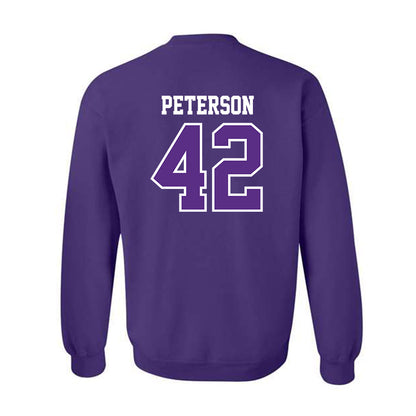 TCU - NCAA Football : Sebastian Peterson - Classic Fashion Shersey Crewneck Sweatshirt-1