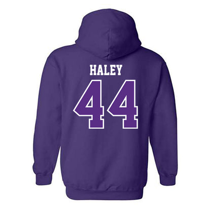 TCU - NCAA Football : Sam Haley - Classic Fashion Shersey Hooded Sweatshirt-1