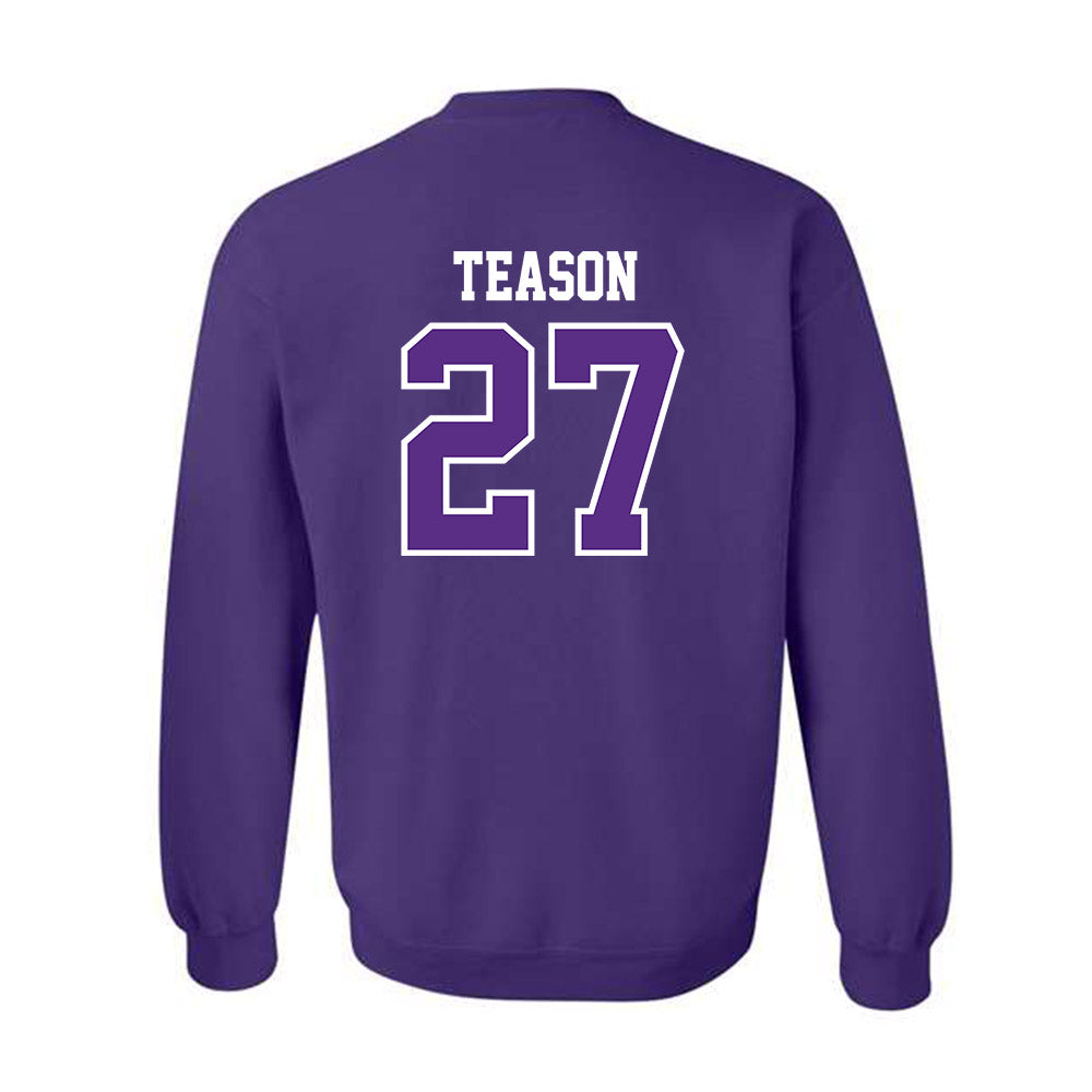 TCU - NCAA Football : Michael Teason - Classic Fashion Shersey Crewneck Sweatshirt-1