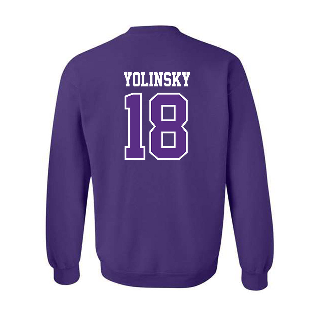 TCU - NCAA Women's Soccer : Emma Yolinsky - Classic Fashion Shersey Crewneck Sweatshirt-1