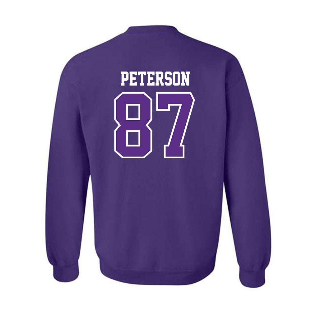 TCU - NCAA Football : Mason Peterson - Classic Fashion Shersey Crewneck Sweatshirt-1