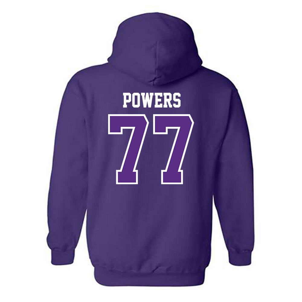TCU - NCAA Football : Cooper Powers - Classic Fashion Shersey Hooded Sweatshirt-1