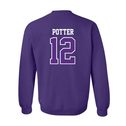 TCU - NCAA Football : David Potter - Classic Fashion Shersey Crewneck Sweatshirt-1