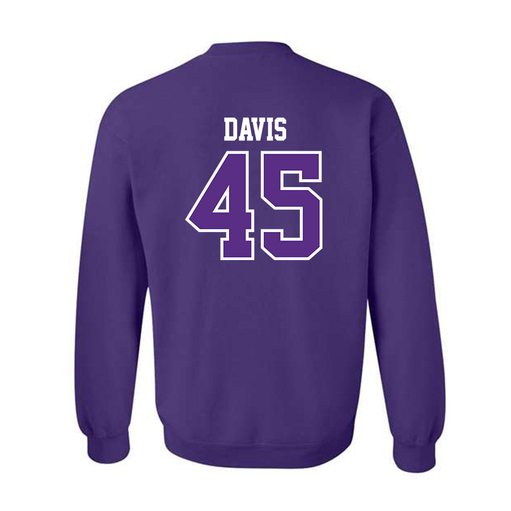 TCU - NCAA Baseball : Lance Davis - Classic Fashion Shersey Crewneck Sweatshirt-1