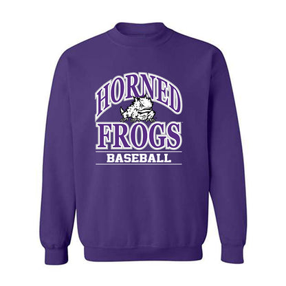 TCU - NCAA Baseball : Colin Blanchard - Classic Fashion Shersey Crewneck Sweatshirt-0
