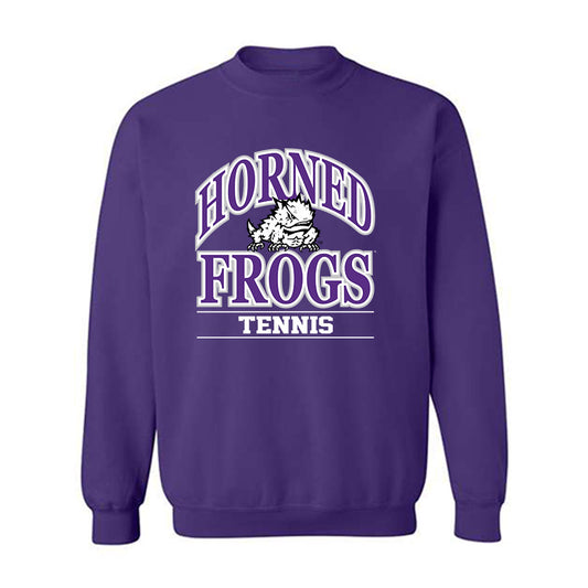 TCU - NCAA Women's Tennis : Caroline Clark - Classic Fashion Shersey Crewneck Sweatshirt-0