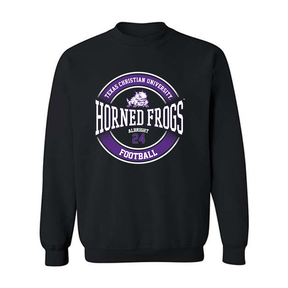 TCU - NCAA Football : Joseph Albright - Classic Fashion Shersey Crewneck Sweatshirt-0