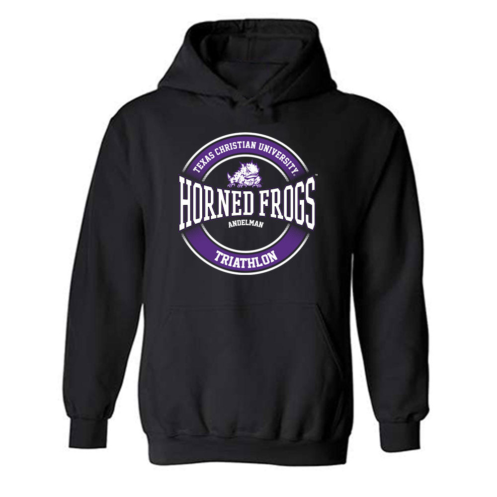 TCU - NCAA Triathlon : Marley Andelman - Classic Fashion Shersey Hooded Sweatshirt-0