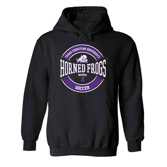 TCU - NCAA Women's Soccer : Peyton Nourse - Classic Fashion Shersey Hooded Sweatshirt-0