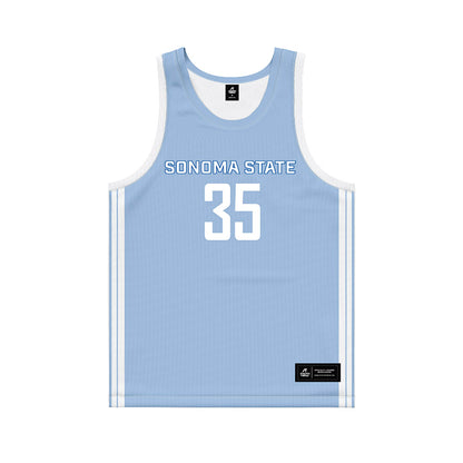SSU - NCAA Men's Basketball : Terence Haywood - Blue Basketball Jersey-0